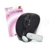 Vagina Negra em Cyber Skin Com Vibro Bullet - 111040C.B